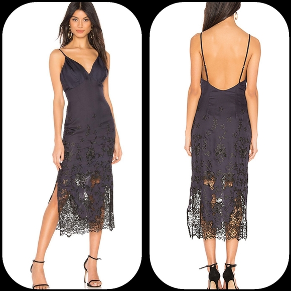 Lovers + Friends Dresses & Skirts - LOVERS AND FRIENDS MADEA MIDI DRESS IN NAVY